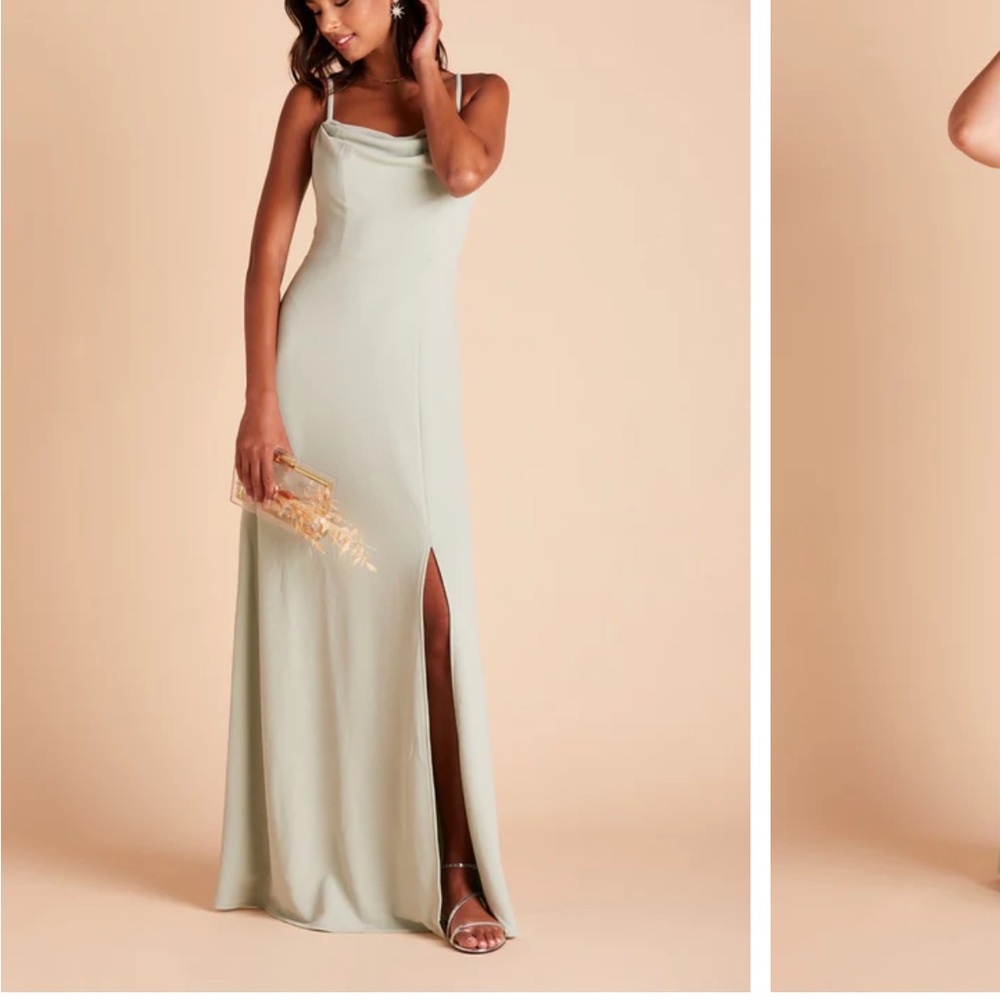 Crepe Sage Ash Dress Birdy Grey